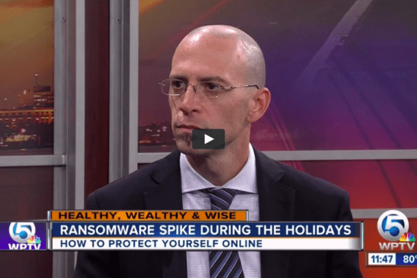 MonsterCloud’s CEO Zohar Pinhasi on WPTV – Ransomware Spikes During The Holidays