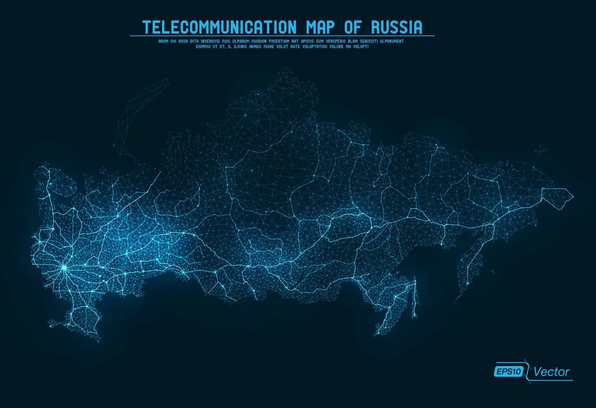 Digital map. Threaten+Russia.